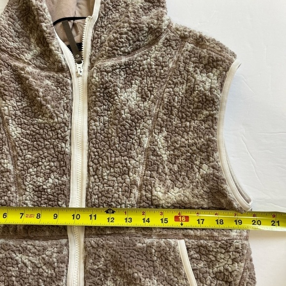 Prana Polar Escape Vest Beige Size Small Sherpa - Picture 7 of 7